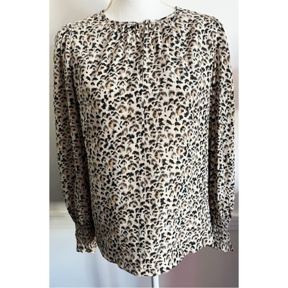 Rebecca Taylor • Leopard Print Silk Blouse